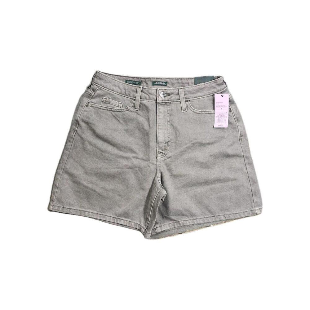 Wild Fable Women’s Size 6 / 28 Highest Rise Bermuda Jean Shorts Gray Denim NWT